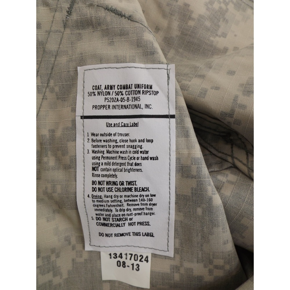 Propper Army Combat Uniform Coat - Ripstop Nylon - *NEW* - size MED - X-short - Picture 10 of 12